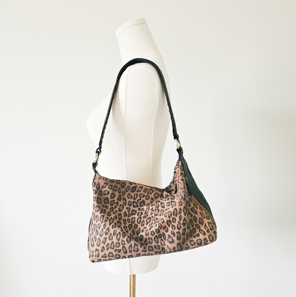 St. John's Bay Handbags - Leopard print st John's bay slouchy handbag